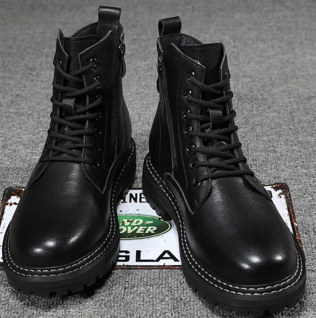 Men's Casual Leather Boots for Stylish Comfort