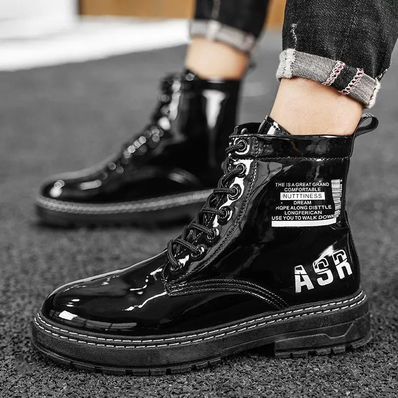 Men's Casual Leather Boots for Stylish Comfort